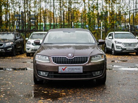 2015 Skoda Octavia III (A7), коричневый, 1599000 рублей, вид 3