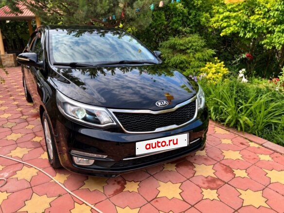 2016 Kia Rio III Рестайлинг, чёрный, 835000 рублей - вид 1