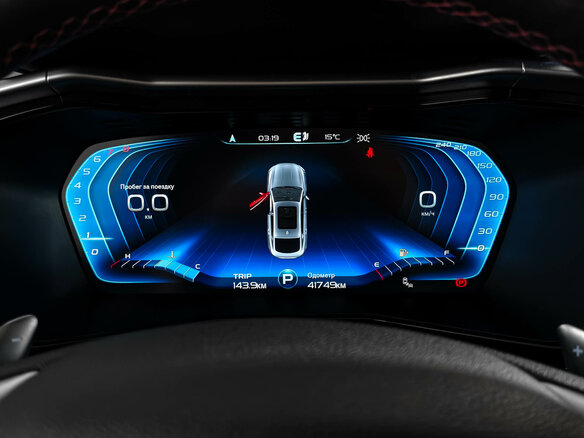 2023 Geely Tugella I Рестайлинг, чёрный - вид 22