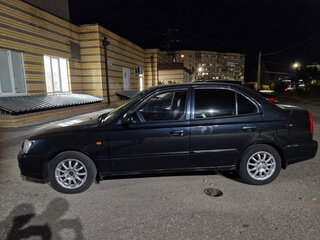 2007 Hyundai Accent ТагАЗ II, чёрный, 400000 рублей, вид 3