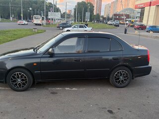 2007 Hyundai Accent ТагАЗ II, чёрный, 470000 рублей, вид 3