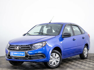 2019 Lada (ВАЗ) Granta I Рестайлинг, синий, 749000 рублей, вид 3