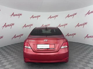 2016 Hyundai Solaris I Рестайлинг, красный, 970000 рублей, вид 4