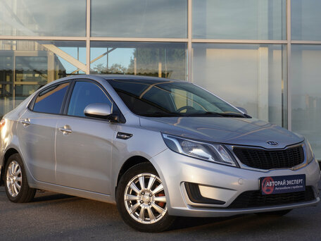 2012 Kia Rio III, серебристый, 755000 рублей, вид 3