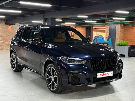 2019 BMW X5 40i IV (G05/G18), синий, 5990000 рублей, вид 3
