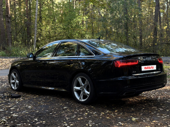 2017 Audi A6 IV (C7) Рестайлинг, чёрный - вид 3