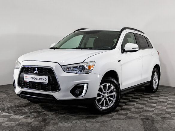 2014 Mitsubishi ASX I Рестайлинг, белый, 1099000 рублей