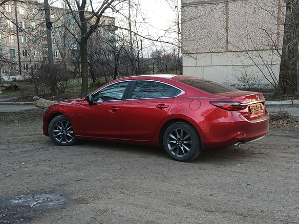 2019 Mazda 6 III (GJ) Рестайлинг 2, красный, 2350000 рублей - вид 4