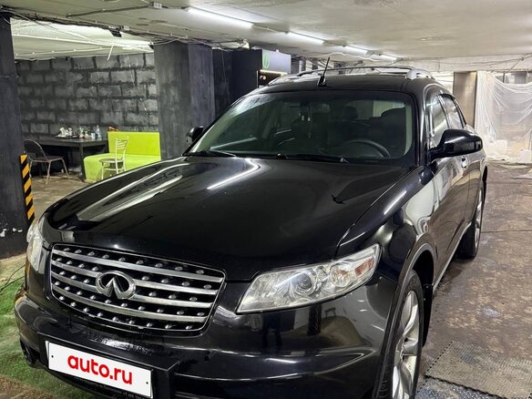 2004 Infiniti FX45 I (S50), чёрный, 950000 рублей