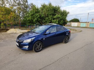2015 Hyundai Solaris I Рестайлинг, синий, 1150000 рублей, вид 1