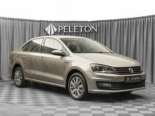 2016 Volkswagen Polo V Рестайлинг, бежевый, 1375000 рублей, вид 2