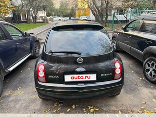 2008 Nissan Micra III (K12), чёрный, 575000 рублей, вид 3