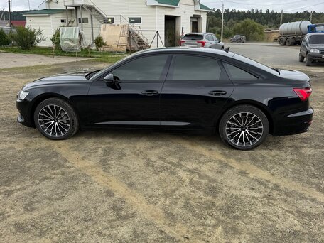2021 Audi A6 45 TFSI V (C8), чёрный, 4790000 рублей, вид 2