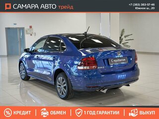 2019 Volkswagen Polo V Рестайлинг, синий, 1395000 рублей, вид 5
