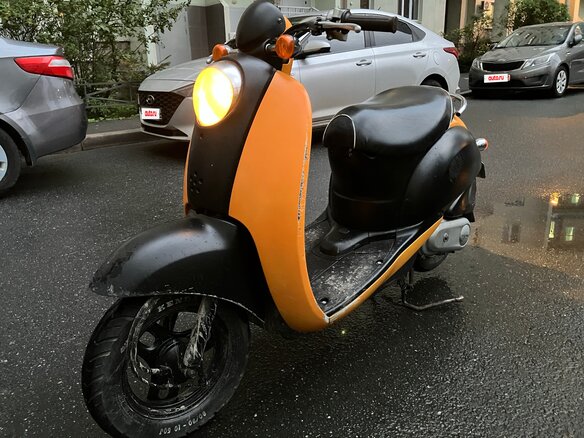 2007 Honda Crea Scoopy, оранжевый, 70000 рублей - вид 7