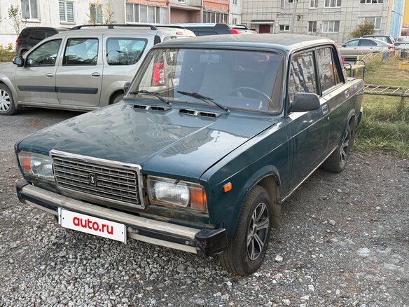 2001 Lada (ВАЗ) 2107, синий, 75000 рублей - вид 2