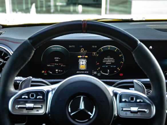 2021 Mercedes-Benz CLA AMG 45 AMG S II (C118, X118), жёлтый - вид 12