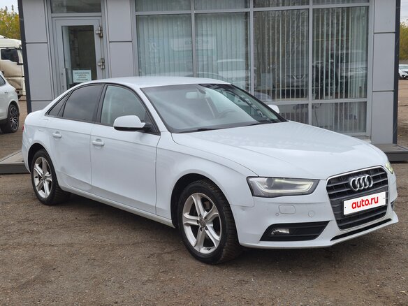 2013 Audi A4 IV (B8) Рестайлинг, белый, 1080000 рублей - вид 1