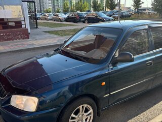 2007 Hyundai Accent ТагАЗ II, синий, 375000 рублей, вид 2