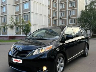 2011 Toyota Sienna III, чёрный, 1730000 рублей, вид 3