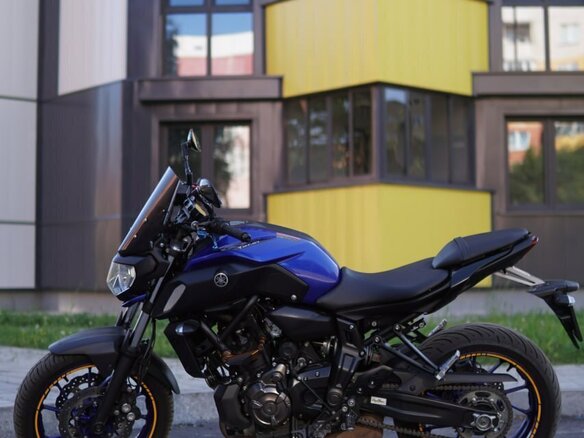 2019 Yamaha MT-07 (FZ-07), синий, 730000 рублей