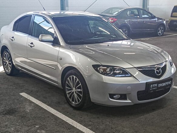 2008 Mazda 3 I (BK) Рестайлинг, серебристый - вид 2