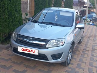 2013 Lada (ВАЗ) Granta I, серебристый, 370000 рублей, вид 3