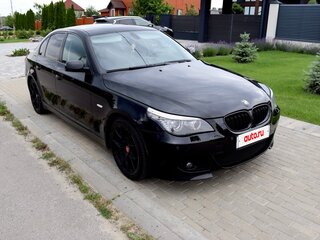 2008 BMW 5 серии 520i V (E60/E61) Рестайлинг, чёрный, 830000 рублей, вид 5