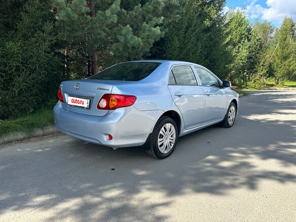 2008 Toyota Corolla X (E140, E150), голубой, 1100000 рублей - вид 4