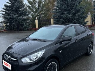 2011 Hyundai Solaris I, чёрный, 640000 рублей, вид 1