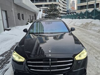 2020 Mercedes-Benz S-Класс 450 Long 4MATIC VII (W223), чёрный, 8200000 рублей, вид 1
