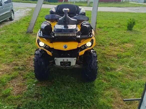 2013 BRP Can-Am Outlander 500, жёлтый, 690000 рублей - вид 2