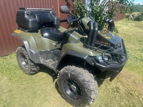 2013 Suzuki KingQuad 750, зелёный, 1050000 рублей, вид 2