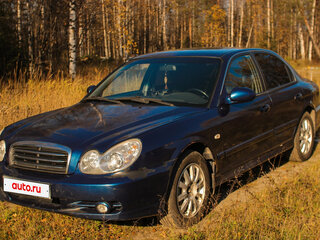 2008 Hyundai Sonata ТагАЗ IV (EF) Рестайлинг, синий, 400000 рублей, вид 1
