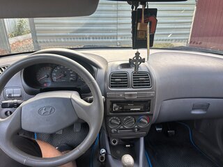 2007 Hyundai Accent ТагАЗ II, синий, 333000 рублей, вид 4