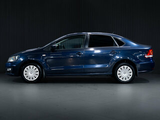 2016 Volkswagen Polo V Рестайлинг, синий, 1030000 рублей, вид 4