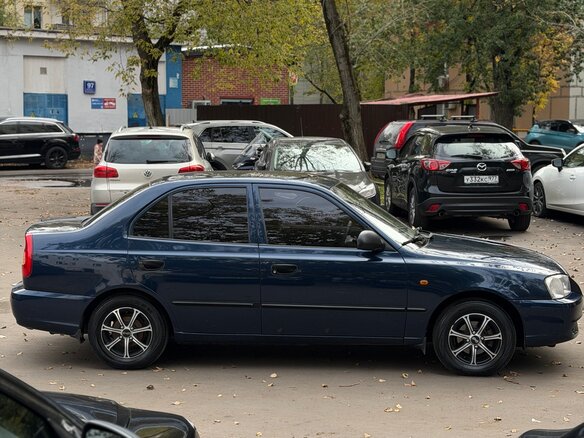 2009 Hyundai Accent ТагАЗ II, синий, 450000 рублей - вид 5