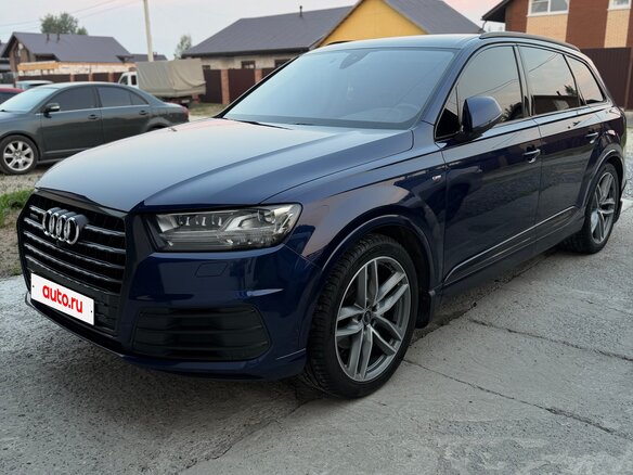2019 Audi Q7 II (4M), синий, 4800000 рублей