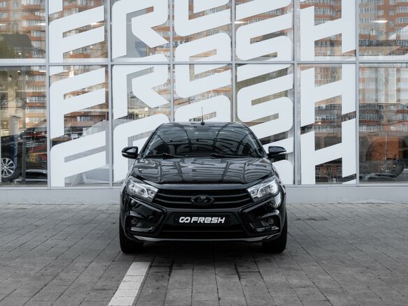 2021 Lada (ВАЗ) Vesta I, чёрный, 1135000 рублей - вид 2