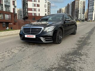 2018 Mercedes-Benz S-Класс 450 Long VI (W222, C217) Рестайлинг, чёрный, 4750000 рублей, вид 1