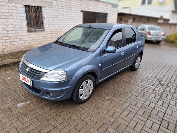 2010 Renault Logan I Рестайлинг, синий, 385000 рублей - вид 1