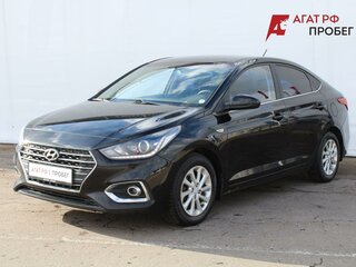 2017 Hyundai Solaris I Рестайлинг, чёрный, 1370000 рублей, вид 1