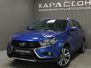 2020 Lada (ВАЗ) Vesta SW Cross I, синий, 1210000 рублей, вид 1