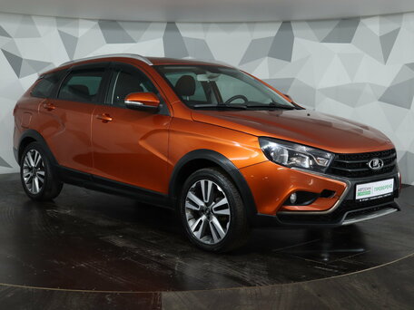 2019 Lada (ВАЗ) Vesta SW Cross I, оранжевый, 899000 рублей, вид 3