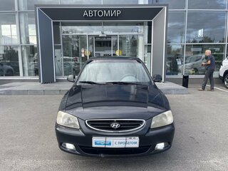 2007 Hyundai Accent ТагАЗ II, чёрный, 340000 рублей, вид 2