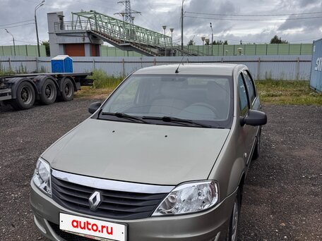 2012 Renault Logan I Рестайлинг, бежевый, 540000 рублей, вид 3
