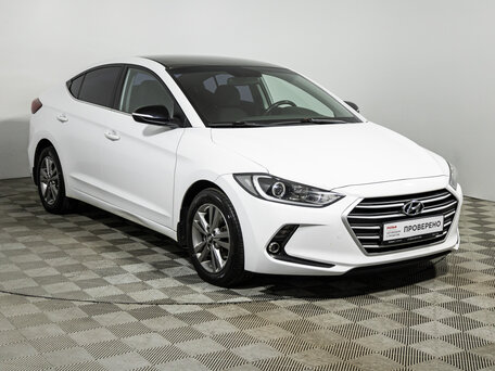 2018 Hyundai Elantra VI (AD), белый, 1499700 рублей, вид 3