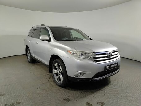 2010 Toyota Highlander II (XU40) Рестайлинг, серебристый, 1820000 рублей, вид 3