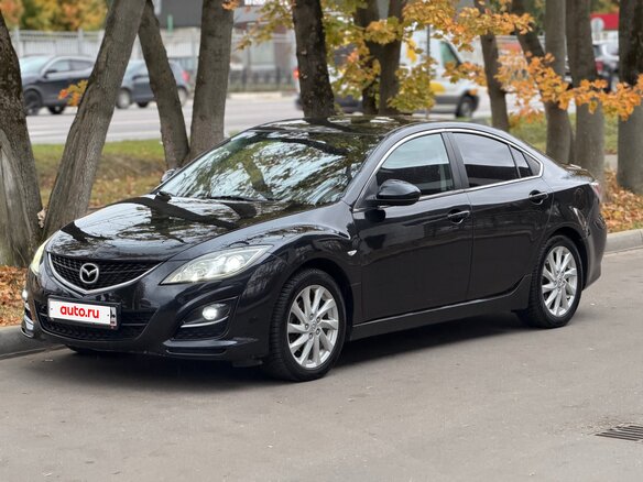 2009 Mazda 6 II (GH), чёрный - вид 1