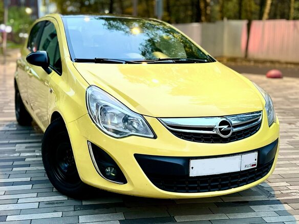 2012 Opel Corsa D Рестайлинг II, жёлтый, 740000 рублей - вид 1